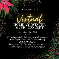 Holiday Invitation to Virtual Concert